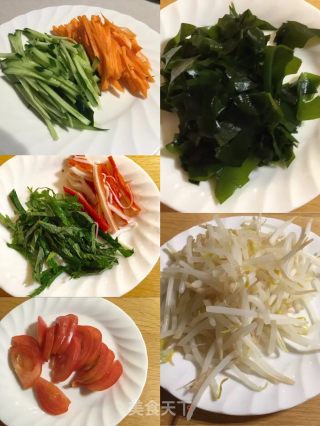 Colorful Chinese Cold Noodles recipe