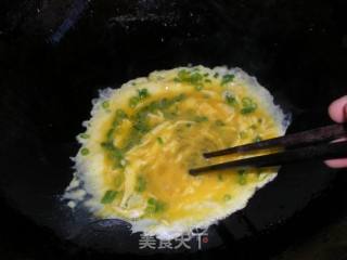 Scrambled Eggs with Chopped Green Onion recipe