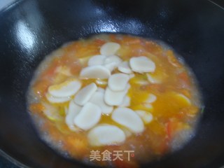 Tomato Boiled Rice Cake recipe