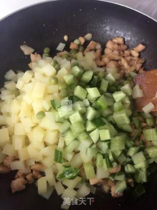 Curry Chicken and Potato Rice recipe