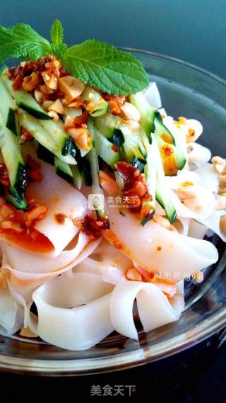 #aca烤明星大赛# Refreshing Liangpi (no-failure for No-washing Noodles) recipe