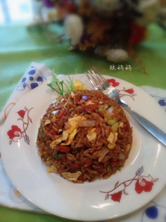 Soy Sauce Fried Rice recipe