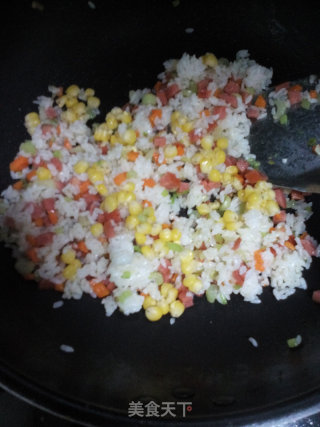 Celery Corn Fried Rice recipe