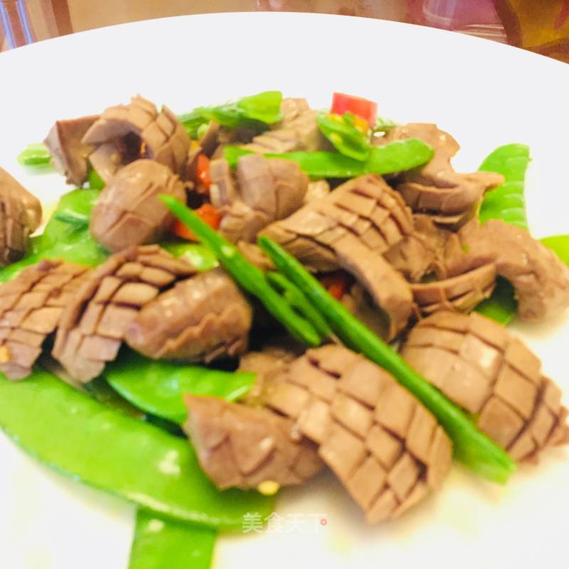 Stir-fried Snow Peas with Pork Loin