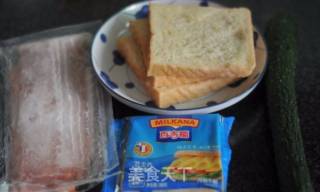 Summer Lazy Meal—cheese Toast Sandwich recipe