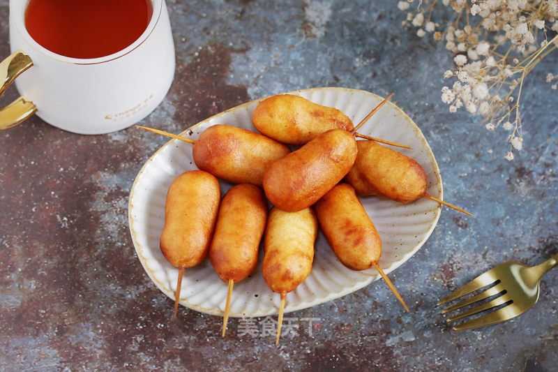Fried Mini Hot Dogs recipe