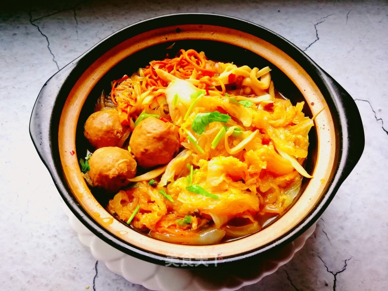 Summer Lazy Meal: Stewed Beef Balls with Cabbage