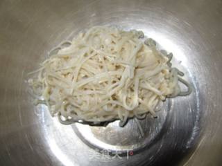 Cucumber with Enoki Mushroom recipe