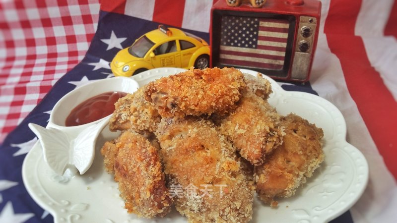 #aca Baking Star Competition# Non-fried Golden Crispy Grilled Chicken Wings recipe