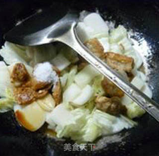 Stir-fried Rice Cake with Chinese Cabbage Dregs recipe