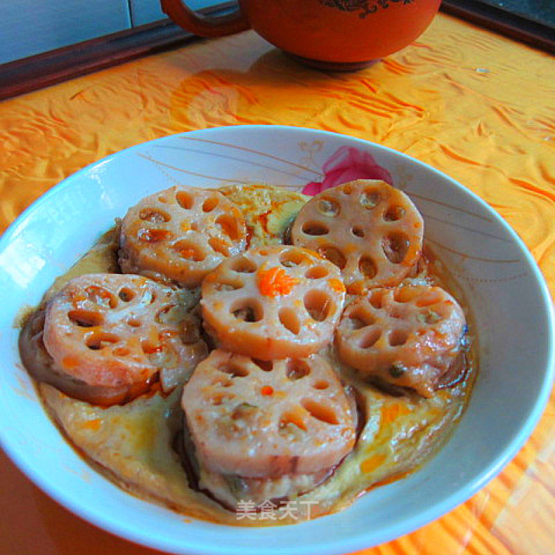 Steamed Lotus Root with Meat recipe