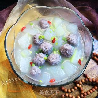 Winter Melon Meatball Soup recipe