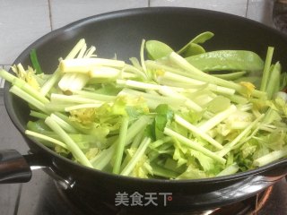 Fried Squid with Snow Peas recipe