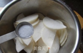 Ebony Radish Slices recipe