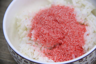 Strawberry Rice Ball recipe