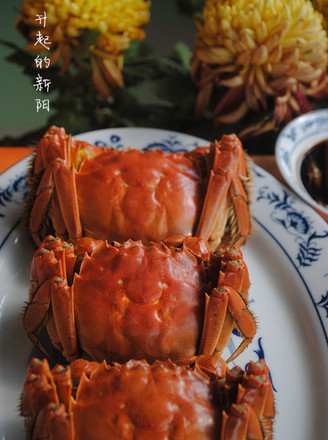 Steamed Yangcheng Lake Hairy Crabs recipe