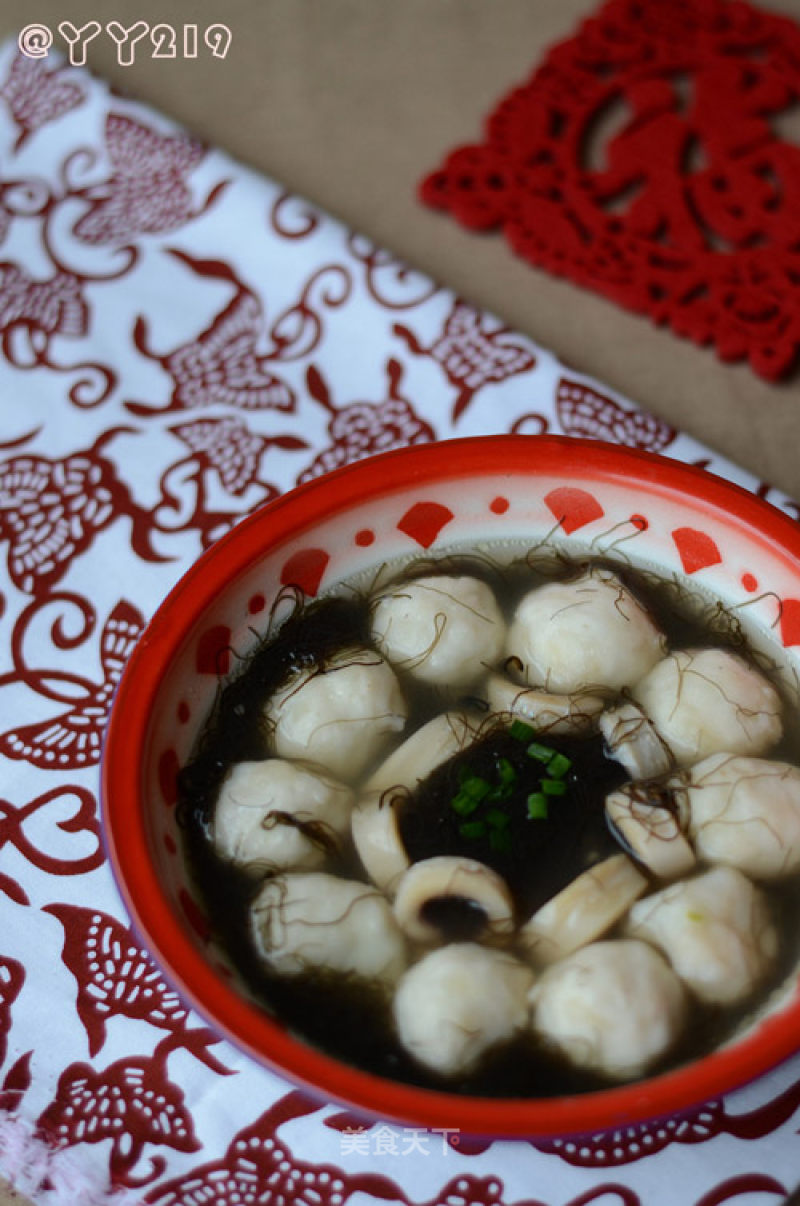 Chinese New Year Auspicious Dishes: Gongxi Fa Cai——【fa Cai Soup】 recipe