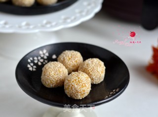 Air Fryer Roasted Sweet Potato Sesame Balls recipe