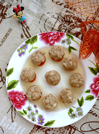 Steamed Yam Meatballs recipe