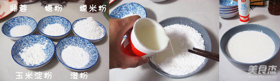 Milky Glutinous Rice and Purple Potato Rolls recipe