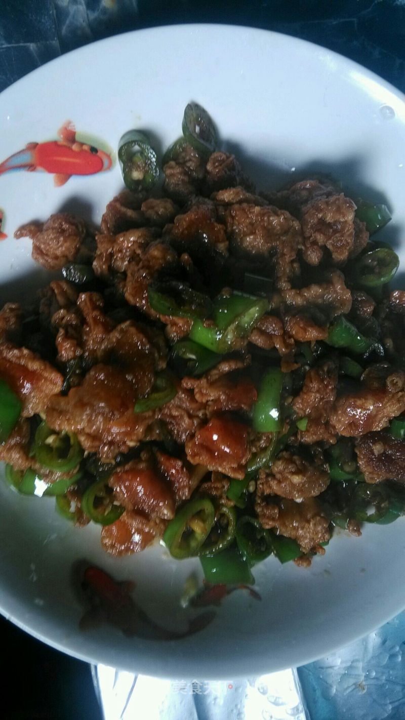 Green Pepper Stir-fried Dregs recipe