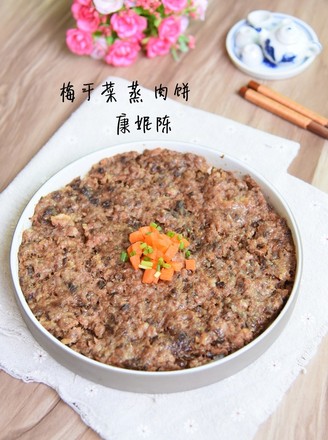 Steamed Meat Cake with Plum Dried Vegetables recipe