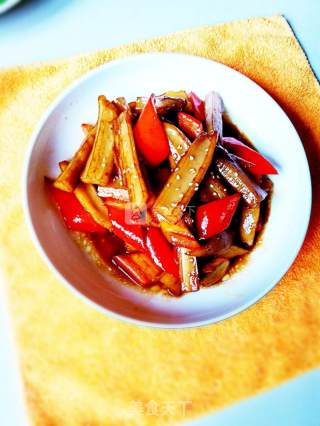 Sweet and Sour Lotus Root Strips recipe