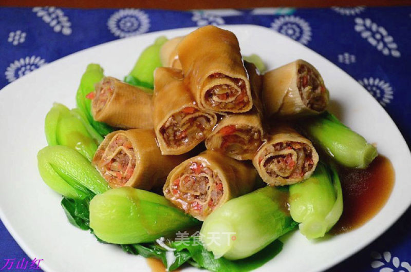 Steamed Beancurd Pork Roll recipe