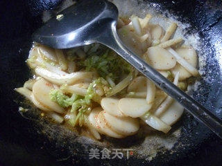 Chinese Cabbage Fried Rice Cake recipe