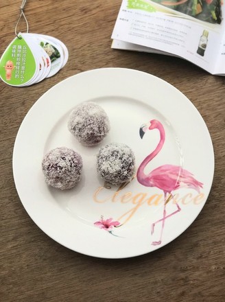 Cheese Popping Purple Potato Balls + Kewpie Salad Sauce recipe