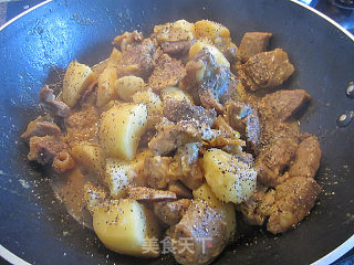 Curry Beef Brisket Stewed Potatoes recipe