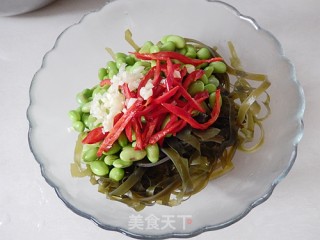 Edamame Mixed with Kelp Shreds recipe