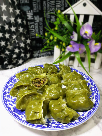 Green Dumplings Stuffed with Beef and Fennel