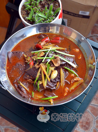 Pork Blood Hot Pot recipe