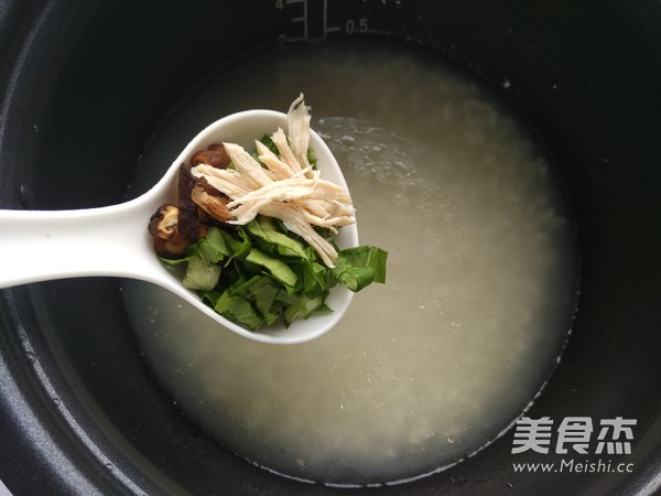 Mushroom Chicken Soup Congee recipe