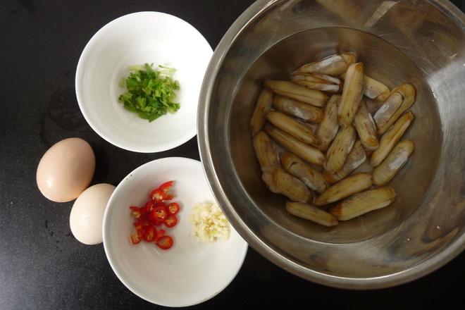 Steamed Egg with Clam Clam Chopped Pepper recipe