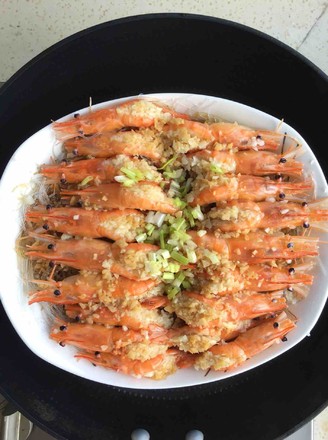 Steamed Shrimp with Garlic Vermicelli recipe