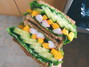 Explosive Whole-wheat Sandwich Series of Visual Taste | Fat-reducing Universal Formula Welcome to Play! recipe