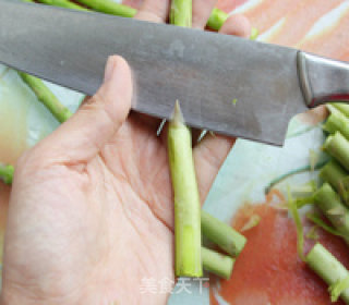 Asparagus in Oyster Sauce with Ham recipe