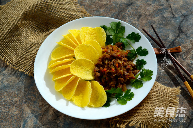 Beef Cubes with Potato [sand Tea Delicacy] recipe