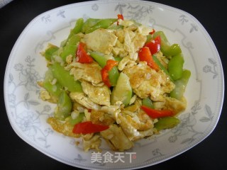 Scrambled Eggs with Loofah recipe