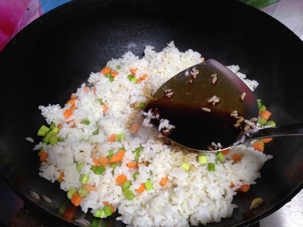 "crab Flavor" Soy Sauce Fried Rice recipe