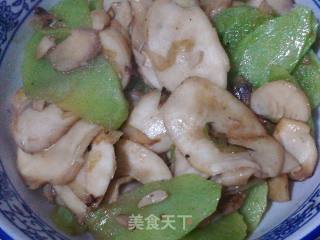 Roasted Pleurotus Eryngii with Lettuce recipe