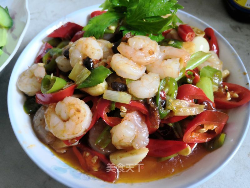 Stir-fried Shrimp with Belle Pepper recipe