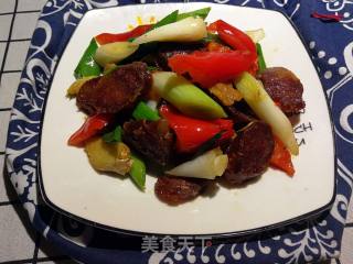 Stir-fried Sausage with Garlic recipe