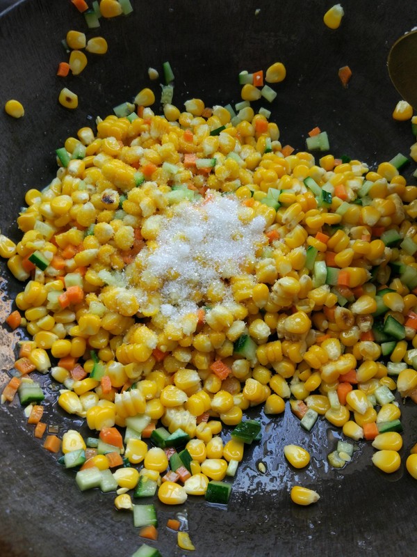 Vegetarian Fried Corn Kernels recipe