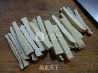 Stir-fried Rape Root with Tofu recipe