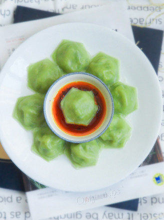 Polygonal Emerald Three Fresh Dumplings recipe