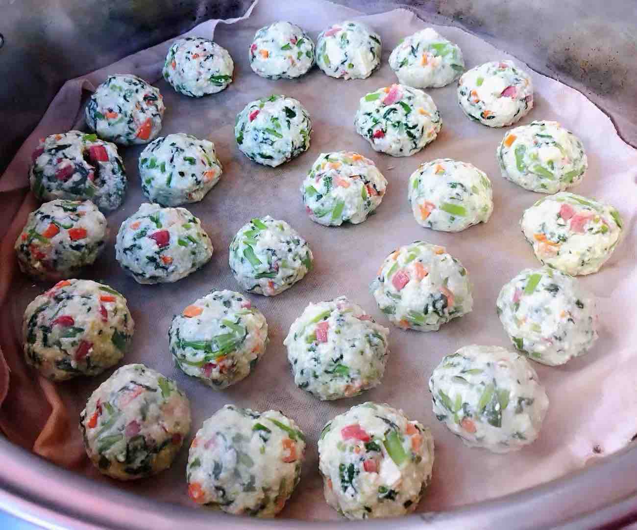 Sausage, Tofu and Seasonal Vegetable Balls recipe