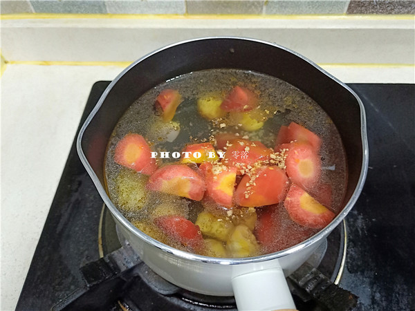 Chestnut and Radish Meatball Soup recipe